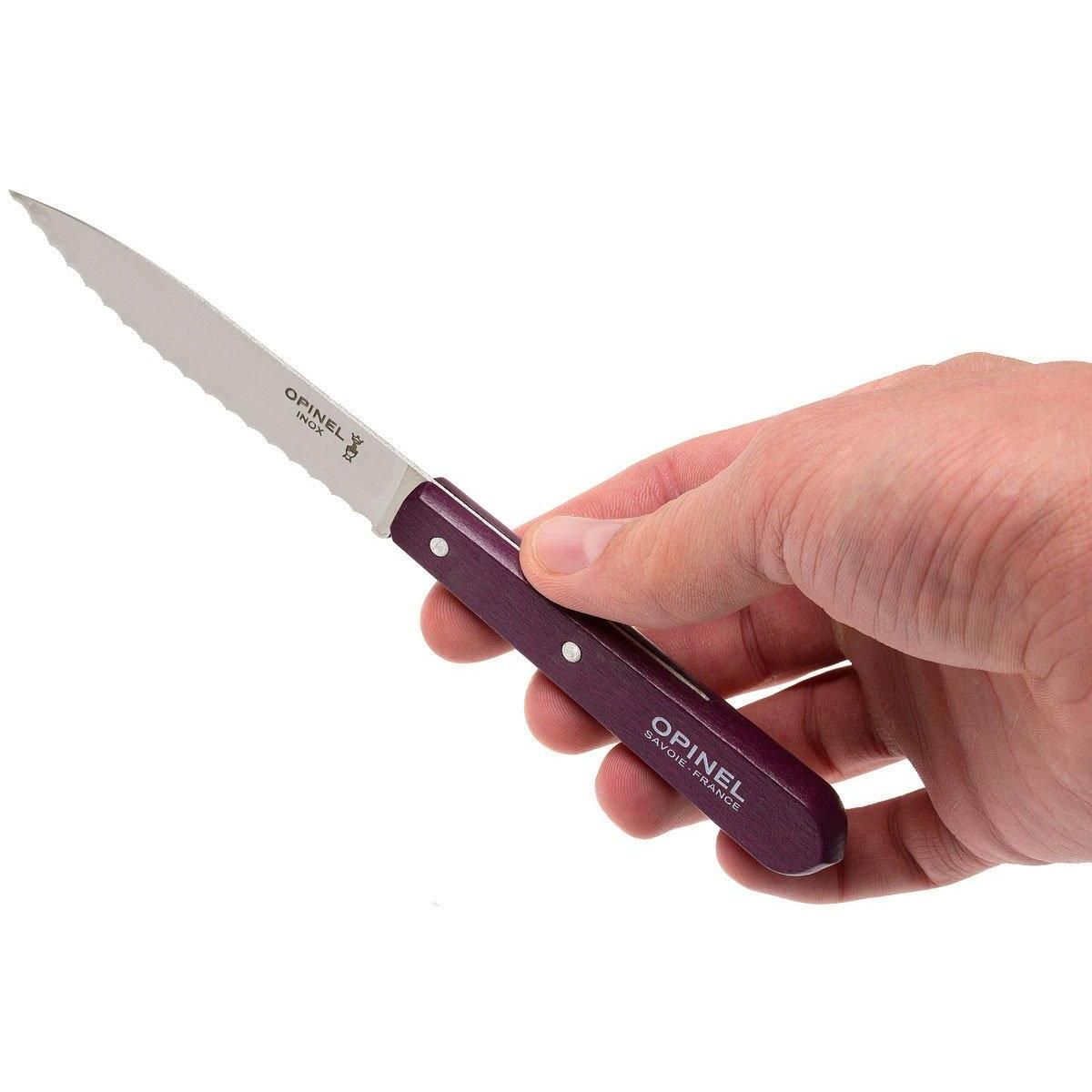 OPINEL - Cuchillo Opinel N°113 dentado morado OPINEL