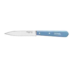 OPINEL - Cuchillo N°113 dentado celeste