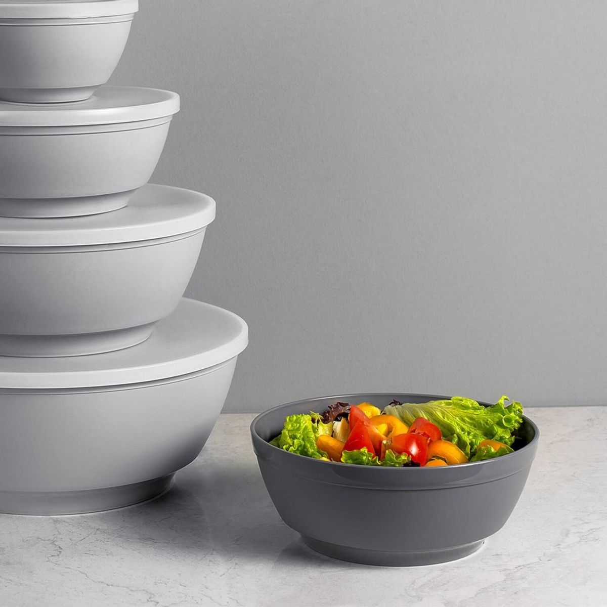 OU - Bowl Luna Con Tapa Blanco 1,8 Lt OU