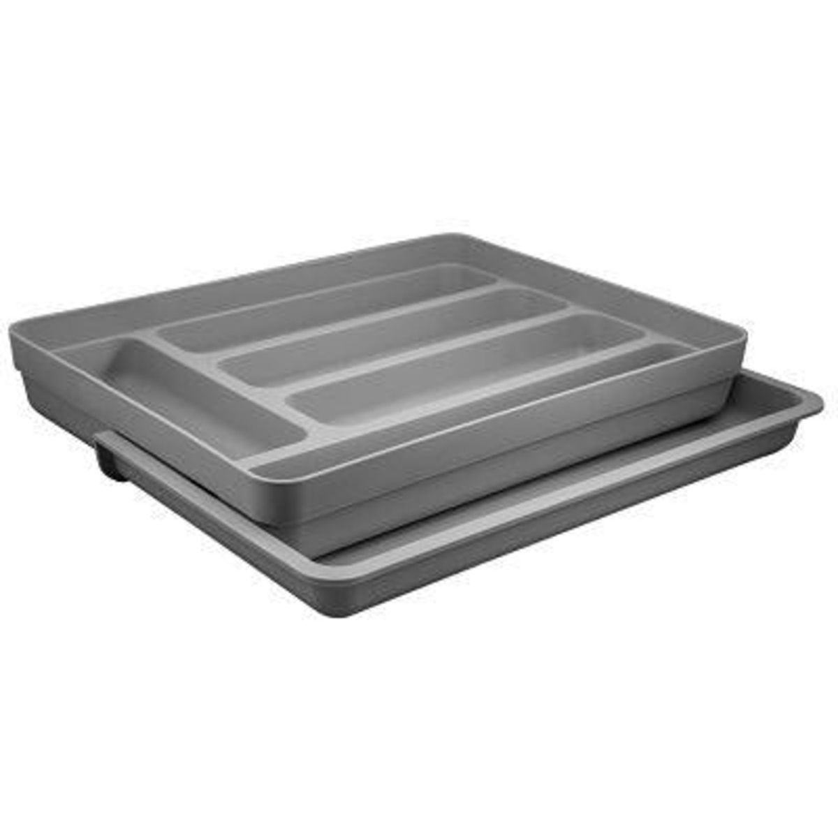 OU - Organizador Cubiertos Extensibles Logic Gris OU