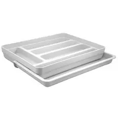 OU - Organizador Cubiertos Extensibles Logic Blanco