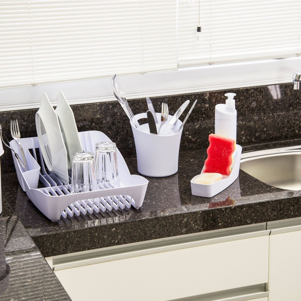 OU - Escurre Platos Infinity Blanco OU