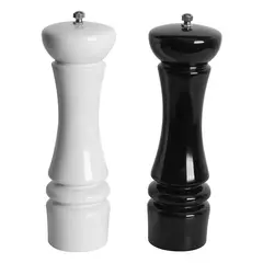 SIMPLE COOK - Set Salero y Pimentero Black&White 2 pzs