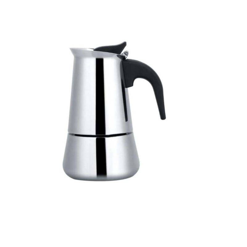 GENERICO - Cafetera Portátil De 4 Tazas Acero Inoxidable Moka Espresso