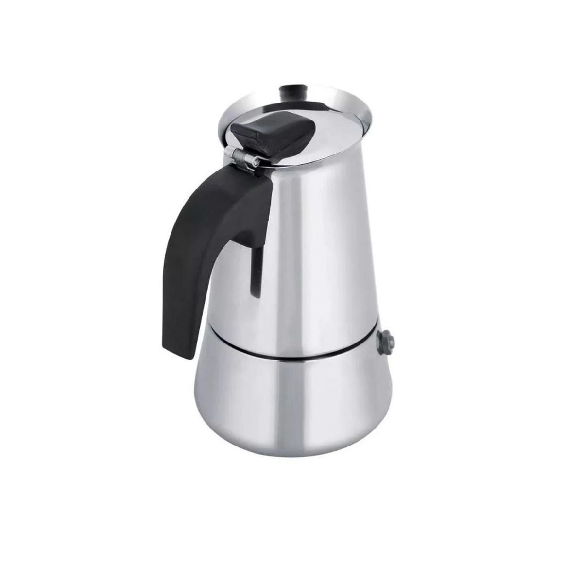 GENERICO - Cafetera Portátil De 4 Tazas Acero Inoxidable Moka Espresso.