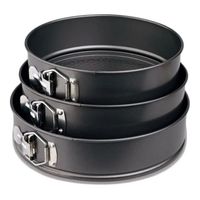 3 Moldes Redondos Repostería Queques Tortas Antiadherente