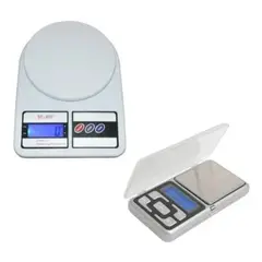 GENERICO - Balanza Digital De Cocina + Pesa Gramera Hasta 200 Gr