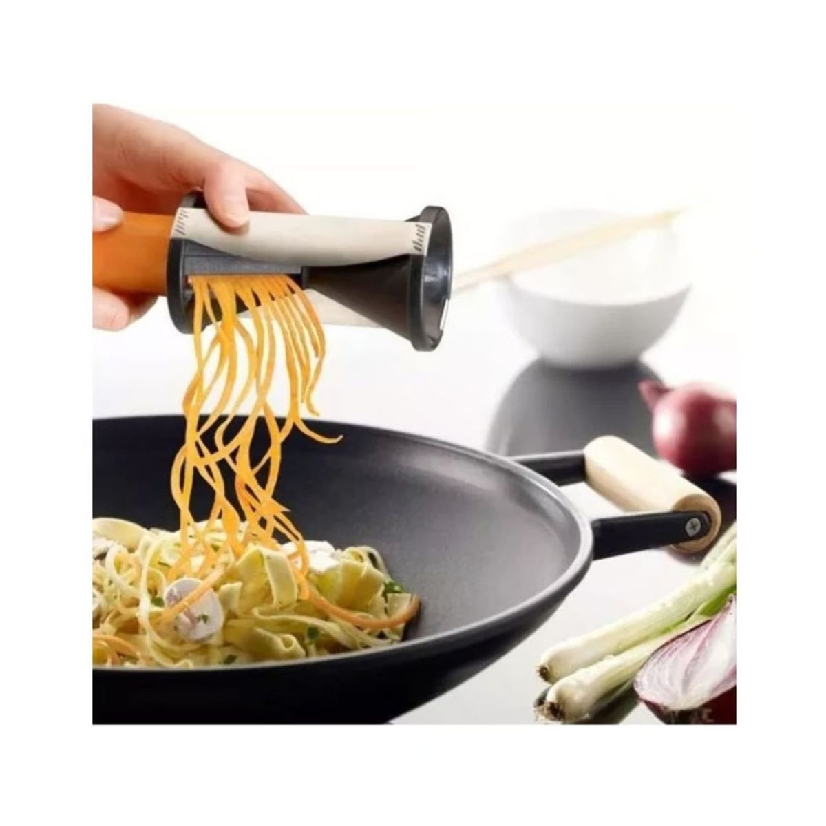 GENERICO - Picador Verduras Espiral Cocina Hogar Spirelli Tallarines