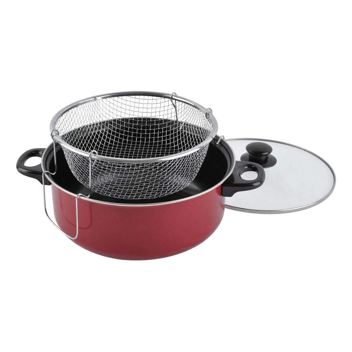 IMPORTCLICK - Olla Freidora Antiadherente Cocina Con 3 Piezas