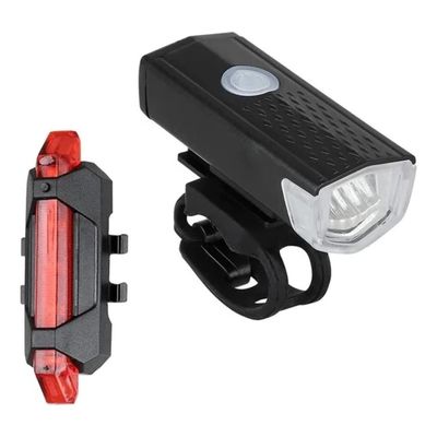 Imagen 2 del producto Kit Luces LED Delantera y Trasera Para Bicicleta Recargable