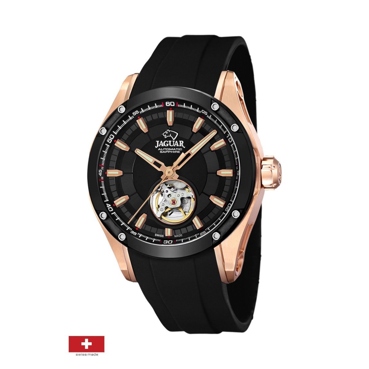 JAGUAR - Reloj J814/1 Jaguar Negro Hombre Automatico
