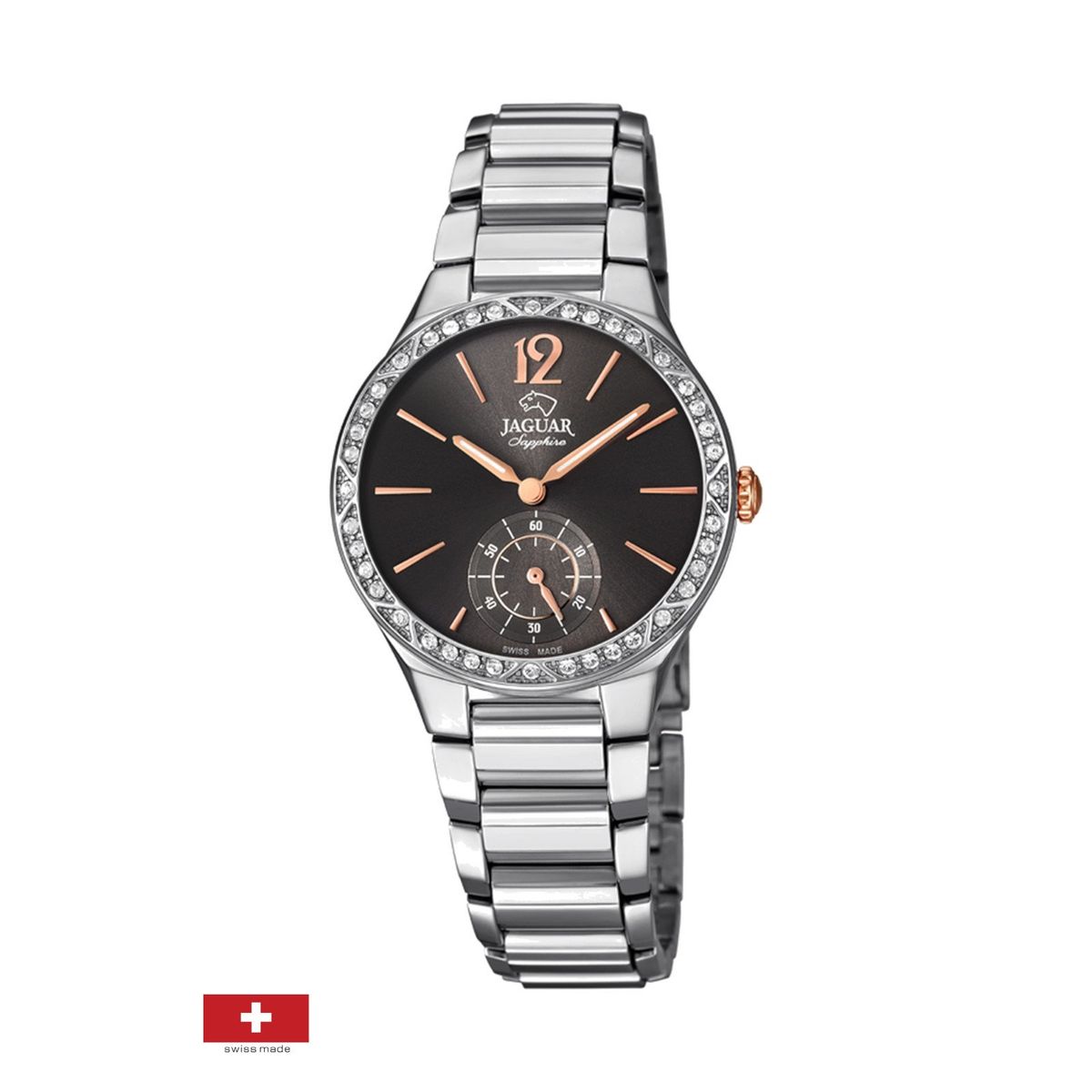 JAGUAR - Reloj J817/2 Jaguar Grafito Mujer Cosmopolitan