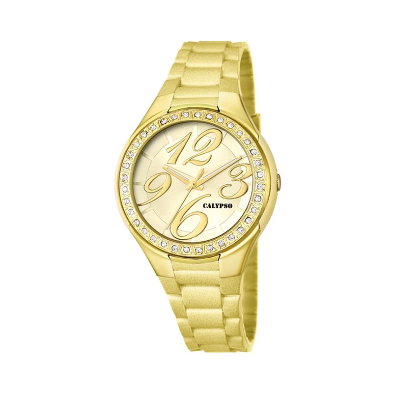 CALYPSO - Reloj K5637/6 Calypso Dorado Mujer Trendy