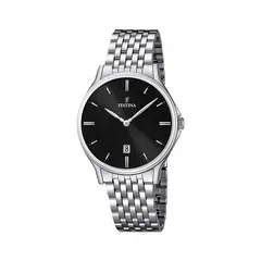 FESTINA - Reloj F16744/4 Negro Hombre Acero Clásico