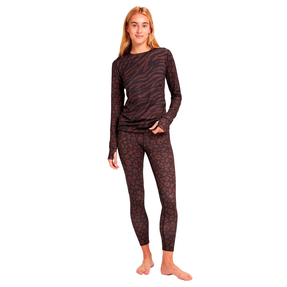 BURTON - Pantalón Primera Capa Mujer Midweight Café BURTON
