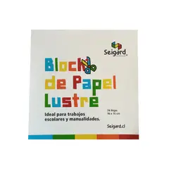 SEIGARD - Block Papel Lustre 16 X 16 CM SEG806 Color Variado