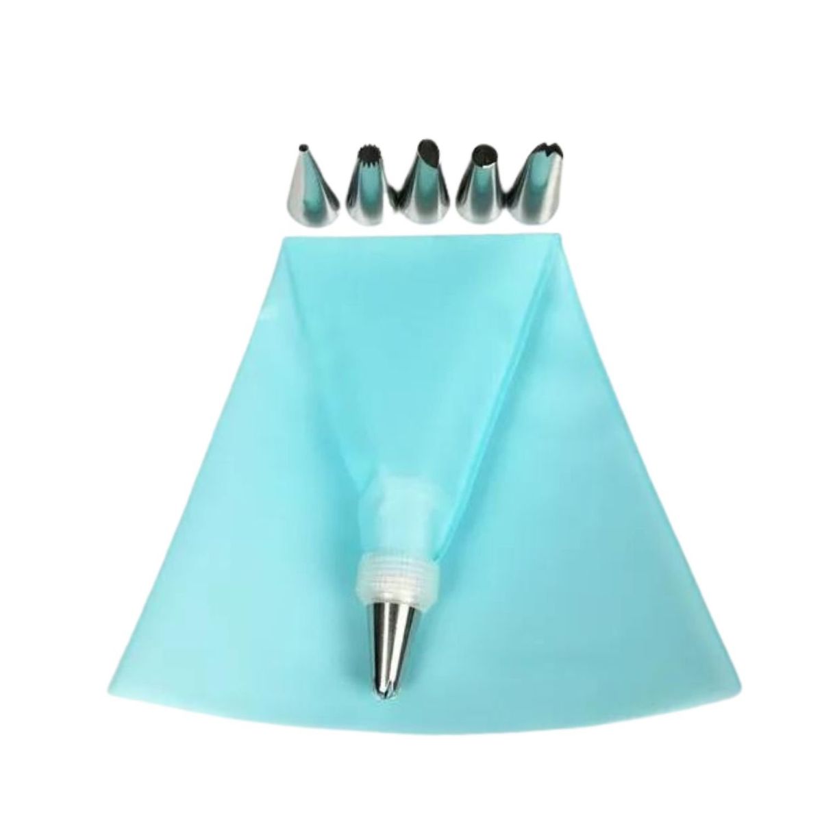 GENERICO - Manga Pastelera 6 Boquillas + Soplete Gas 1300 °c.