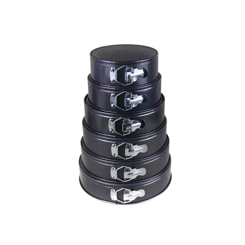 GENERICO - Set De 6 Moldes Redondos De Torta Antiadherente