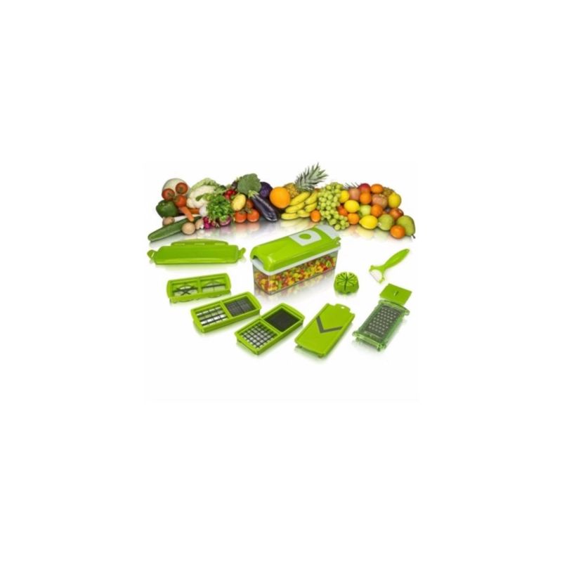 GENERICO - Pack De 3 Picador Cortador Verduras Multiuso Nicer.