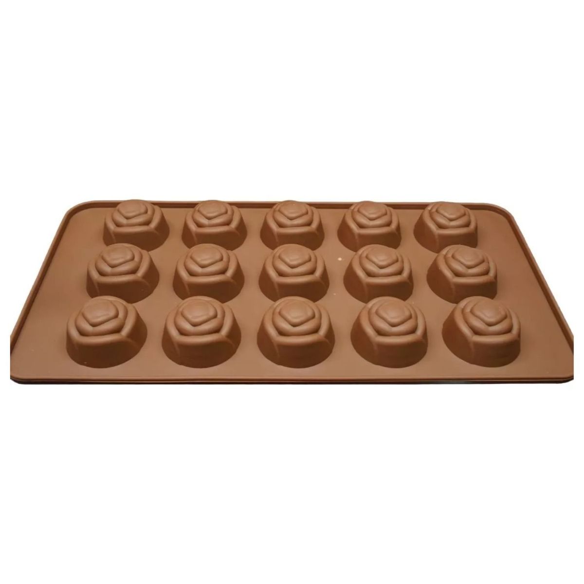 GENERICO - Molde Silicona Muffin Cupcake Corazones Chocolate Repostería.