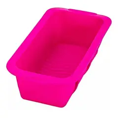 GENERICO - Pack 3 Moldes De Silicona Para Hornear Pan Rectangular