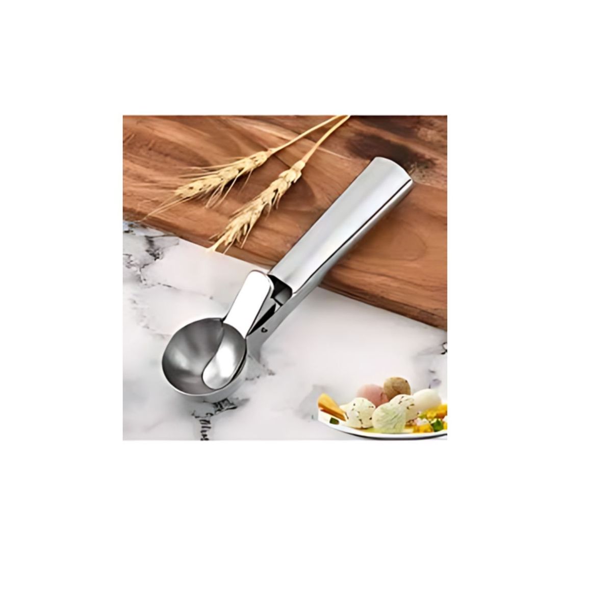 GENERICO - Cuchara De Helado Con Liberación De Gatillo De Frutas.