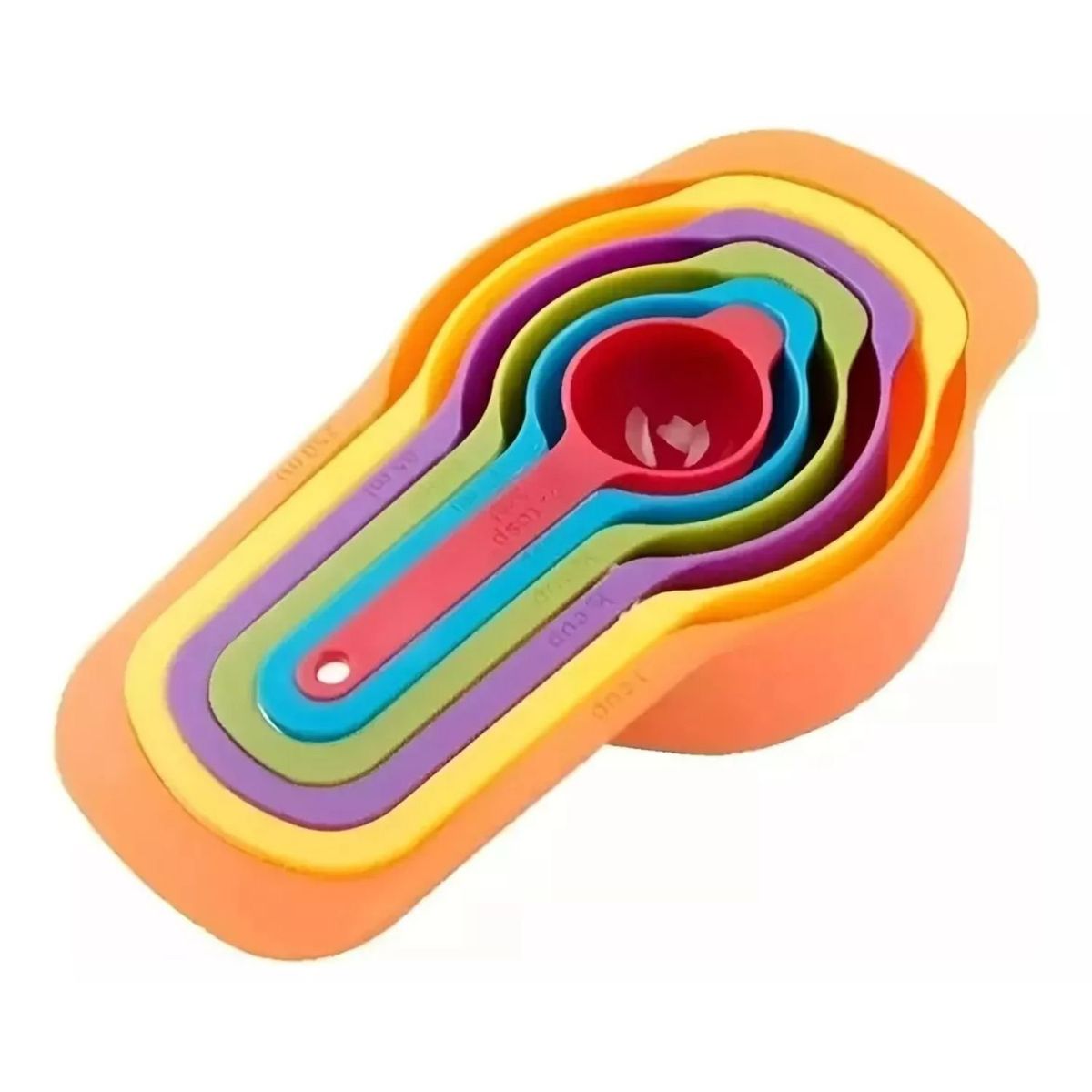 GENERICO - 6 Cucharas Medidoras Cocina Repostería Medida Tazas Hogar.