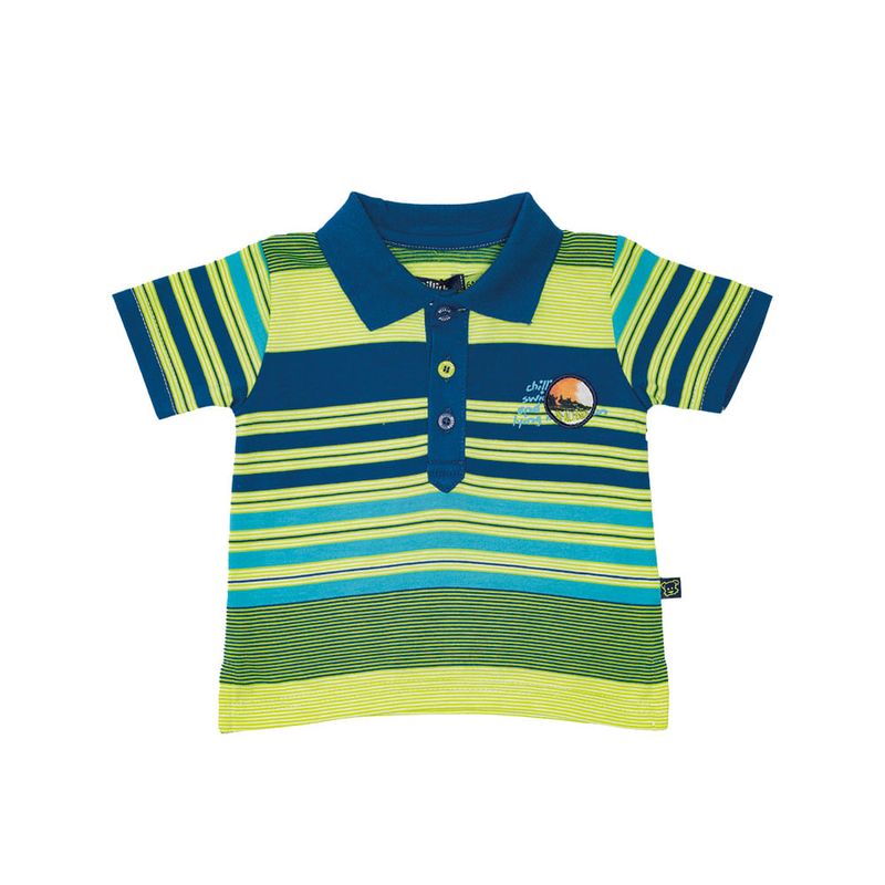 PILLIN - Polera Bebé Niño Turquesa Pillín PILLIN_.