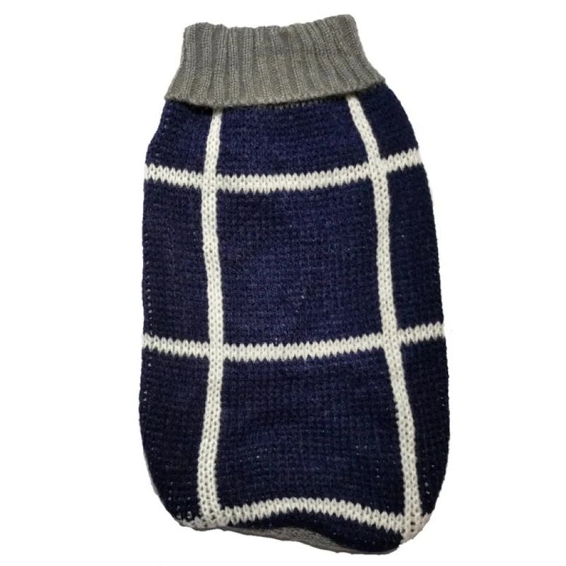 GENERICO - Chalecos Perros Diseño Azul con Líneas Blancas Talla XXL