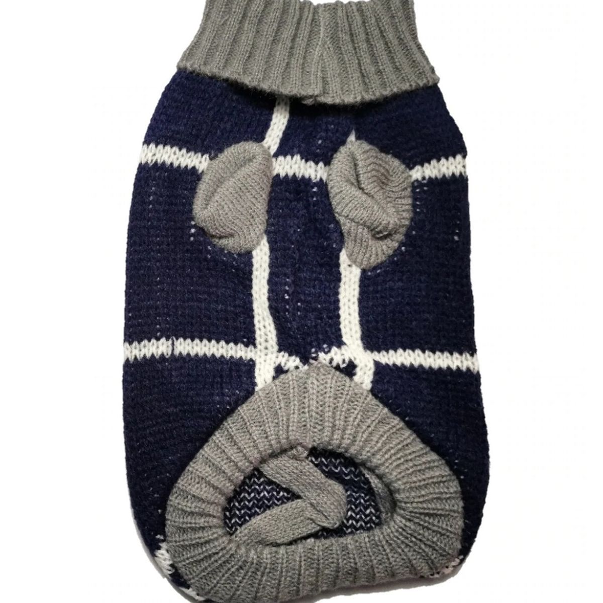 GENERICO - Chalecos Perros Diseño Azul con Líneas Blancas Talla XXL