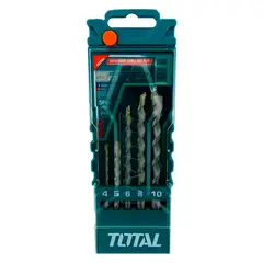 TOTAL TOOLS - Kit Set Juego Brocas Para Concreto 5 Piezas