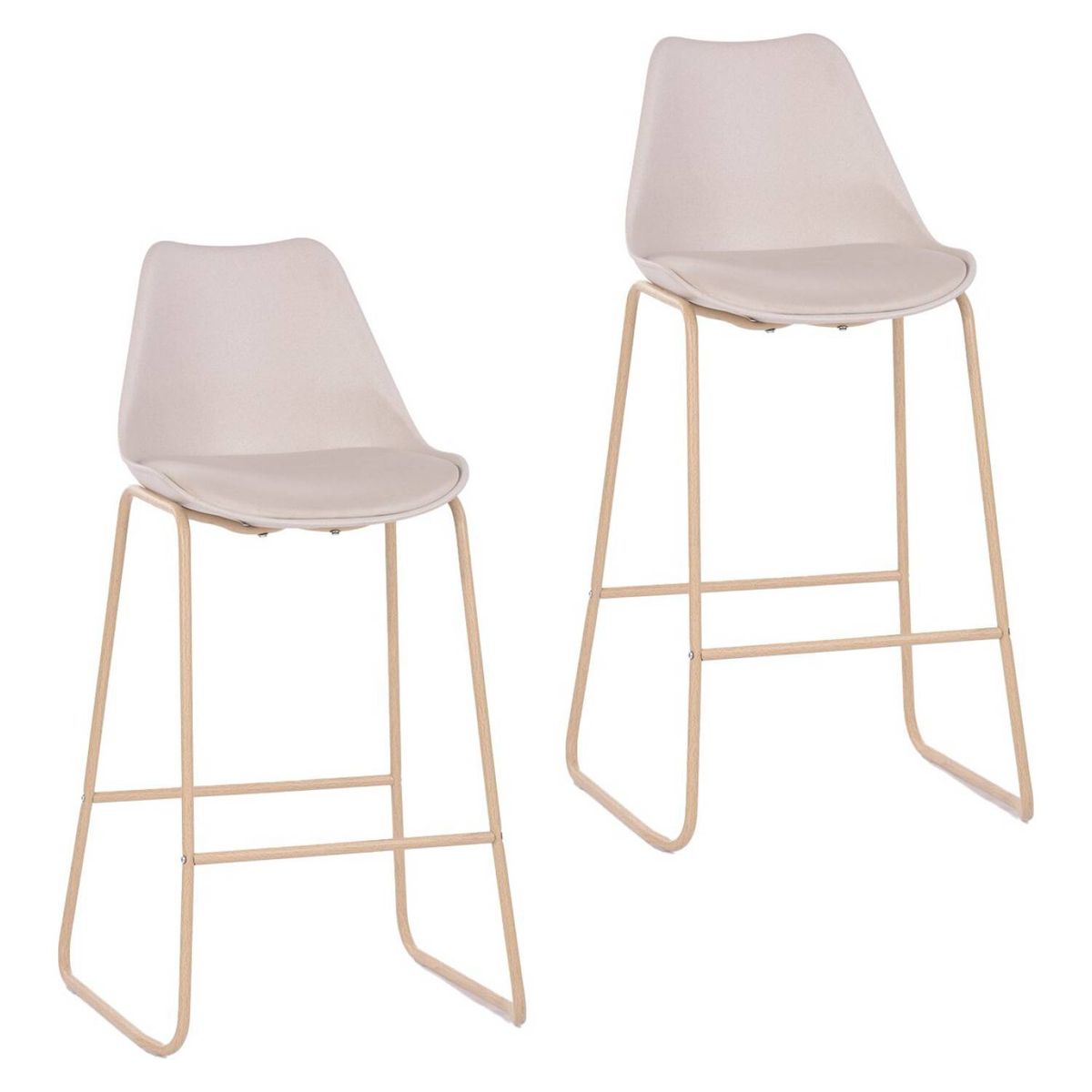 NOVAHUS - PACK 2 SILLA DE BAR BERLIN