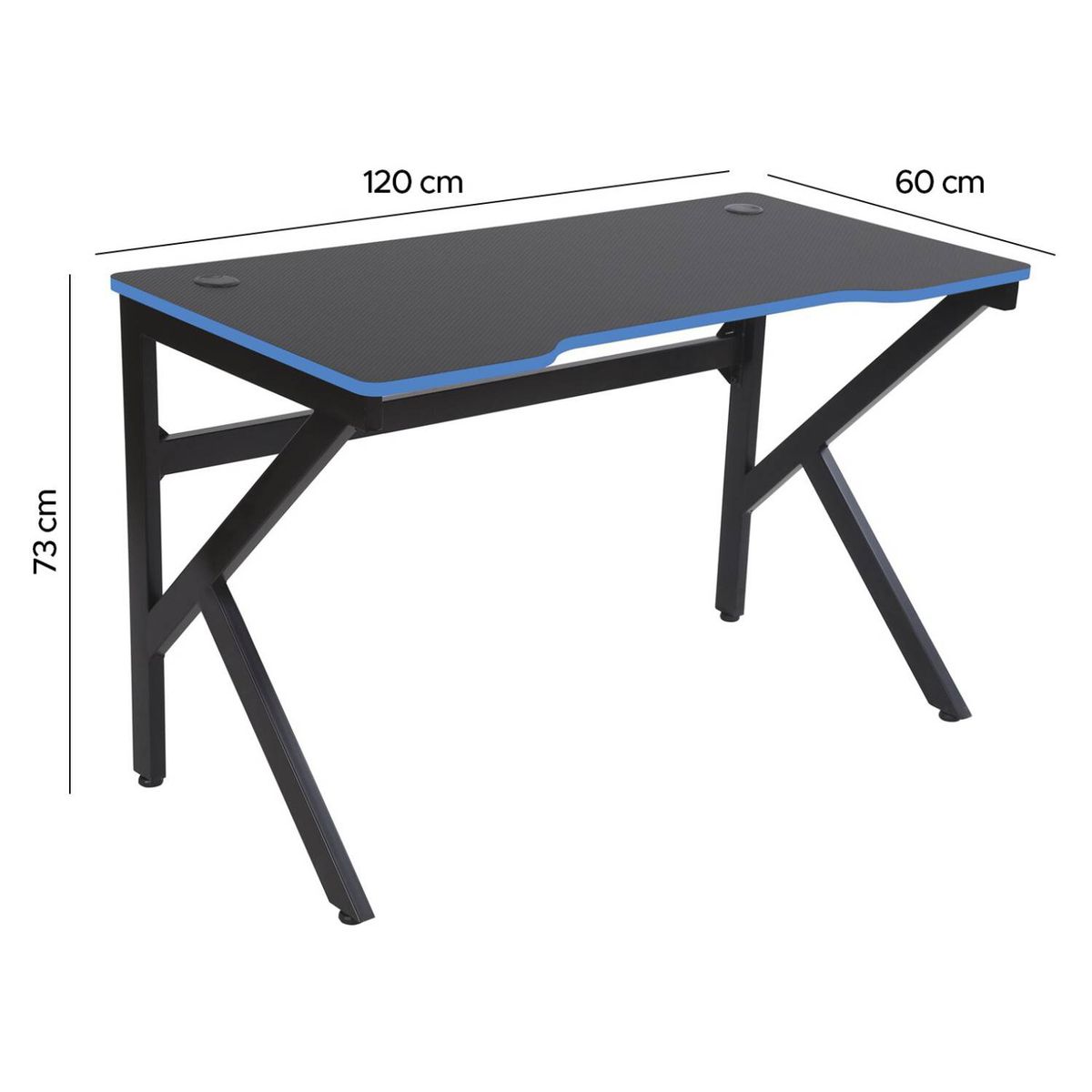 GLOWUP - Escritorio gamer bisman 120x60