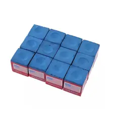 SPORTIME - Set 12 Tiza De Pool Azul Gruesa