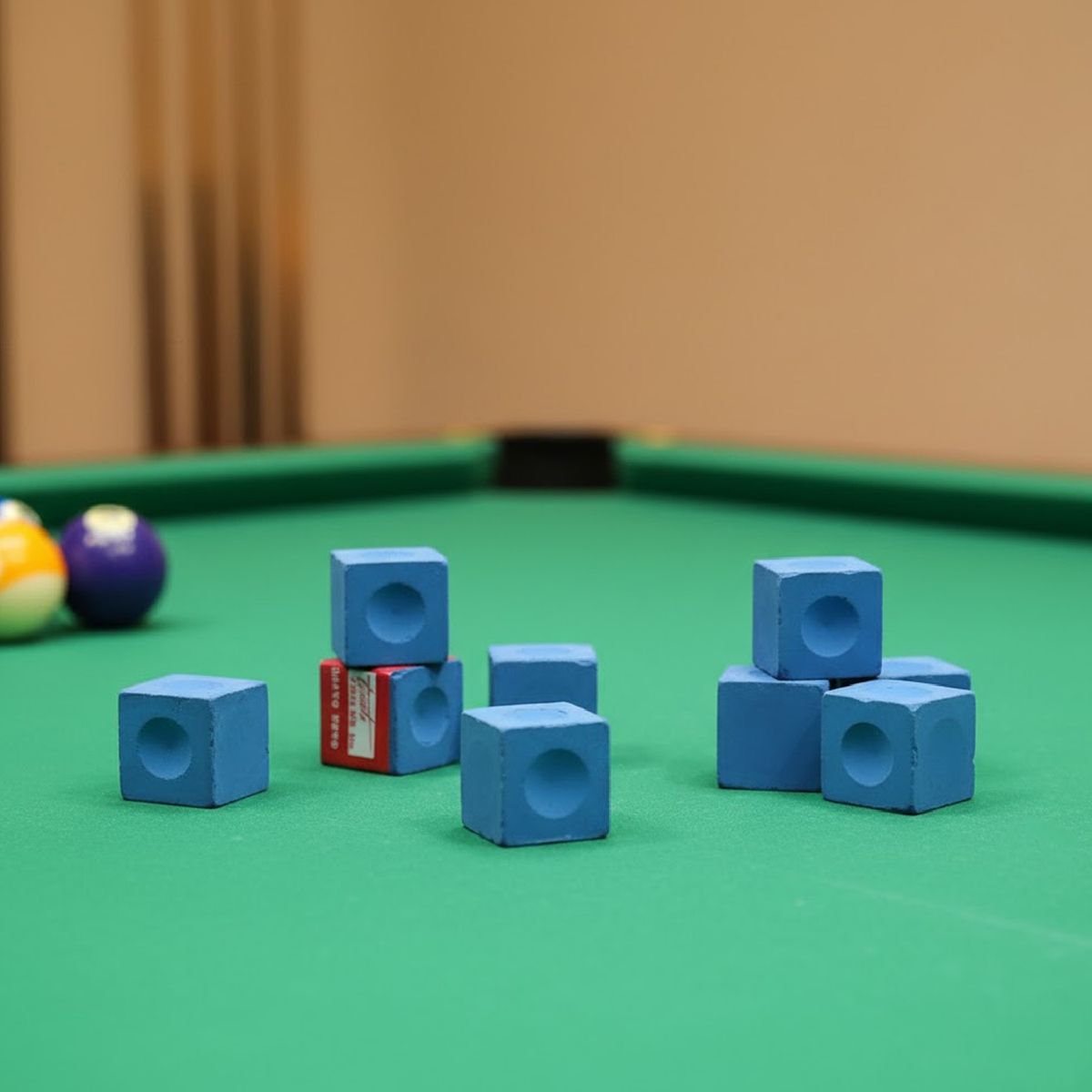 21K SPORTS - Set 12 Tiza De Pool Azul Gruesa