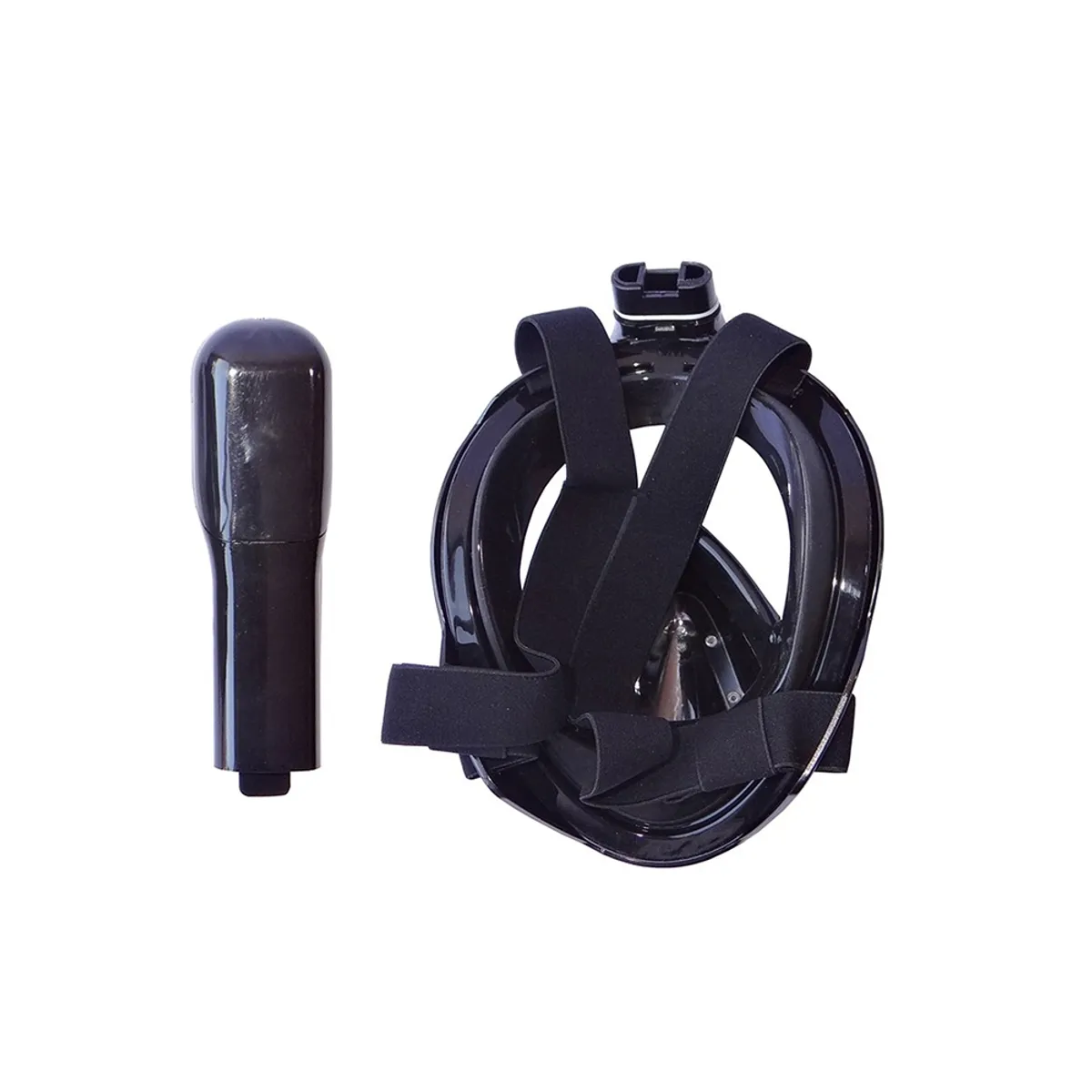 21K SPORTS - Mascara Snorkel GoPro Fullface Buceo LXL Negra Sportime