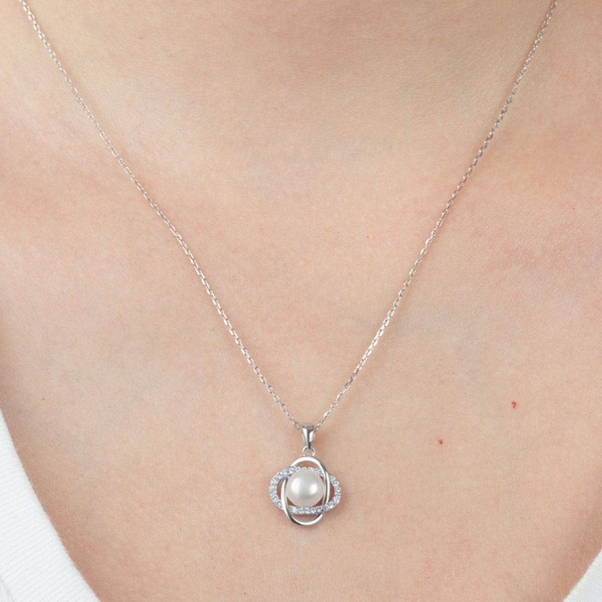 LOTUS SILVER - Collar LP3094-1/1 Lotus Silver Mujer Pearls