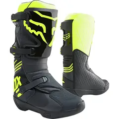 FOX - Botas Moto Comp Negro/Amarillo