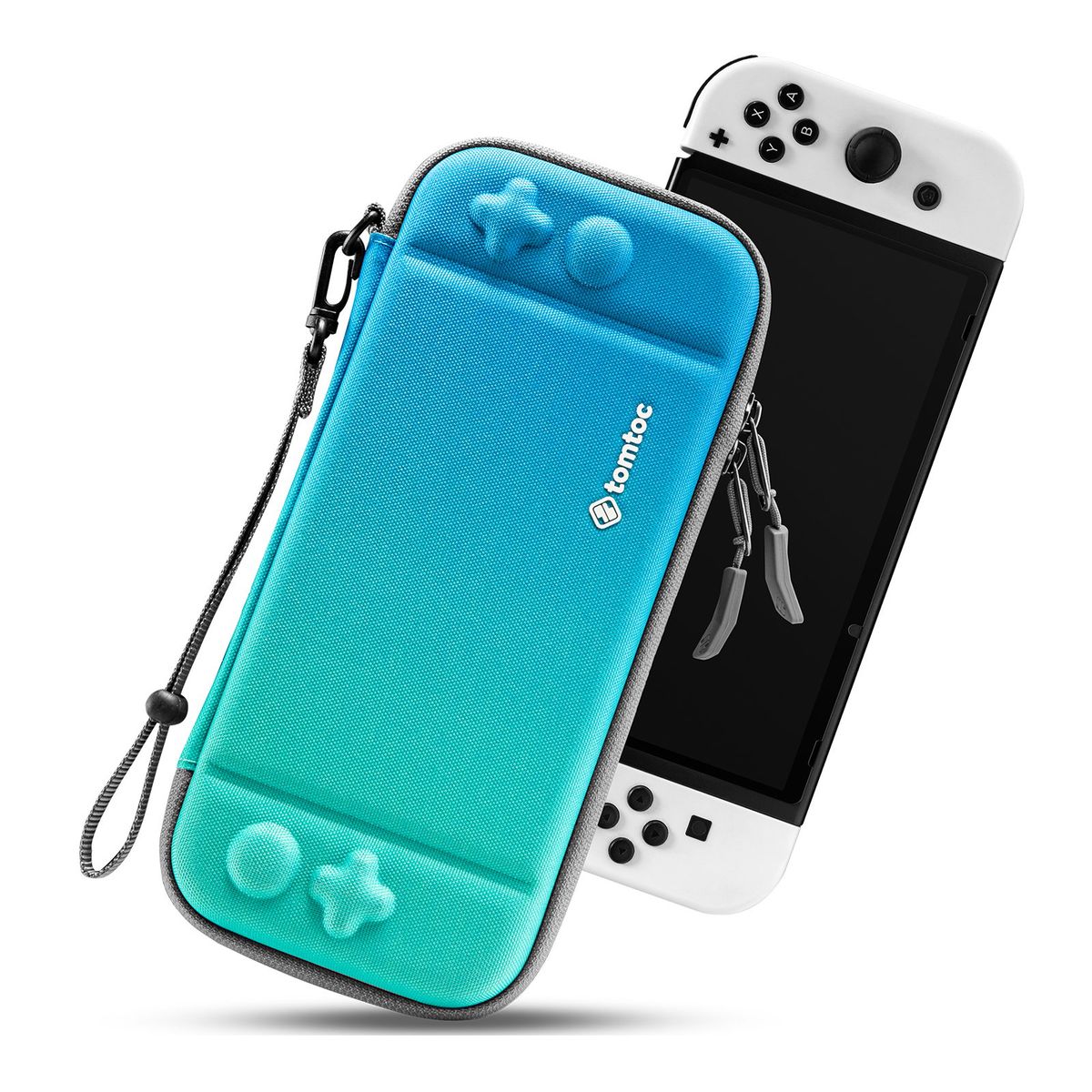 TOMTOC - TOMTOC ESTUCHE LIGERO PARA NINTENDO SWITCH OLED - AZUL CIELO