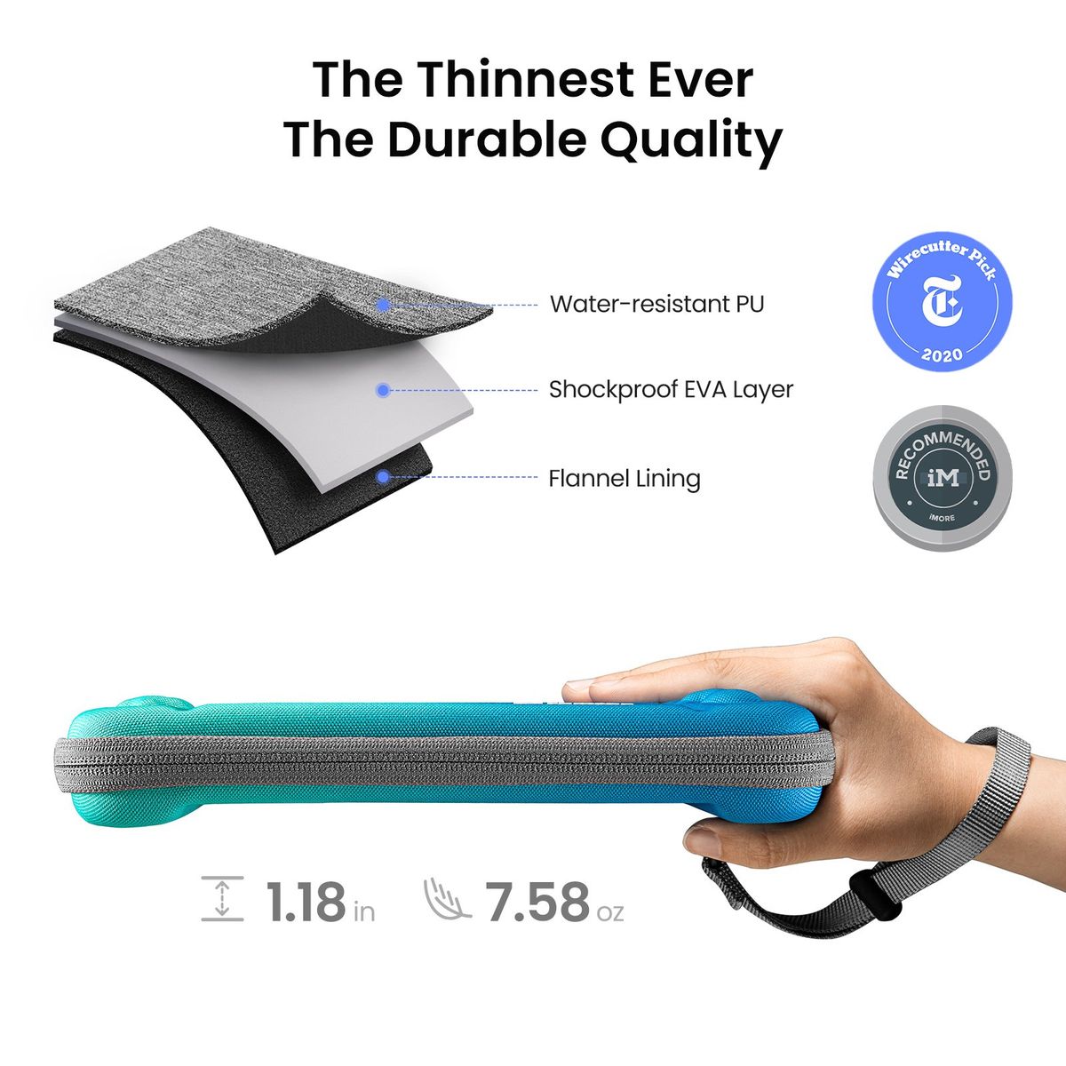 TOMTOC - TOMTOC ESTUCHE LIGERO PARA NINTENDO SWITCH OLED - AZUL CIELO