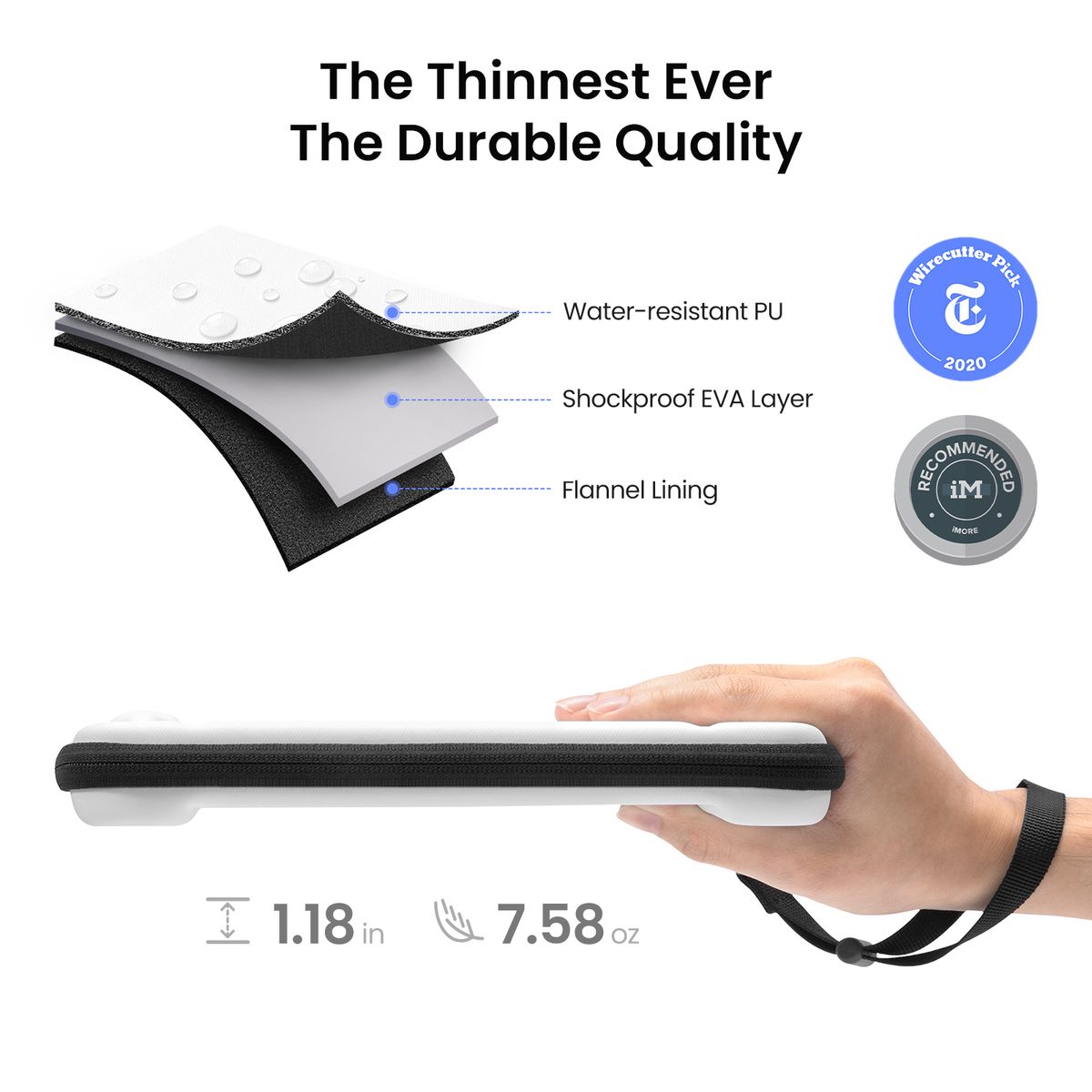 TOMTOC - TOMTOC ESTUCHE LIGERO PARA NINTENDO SWITCH OLED - BLANCO