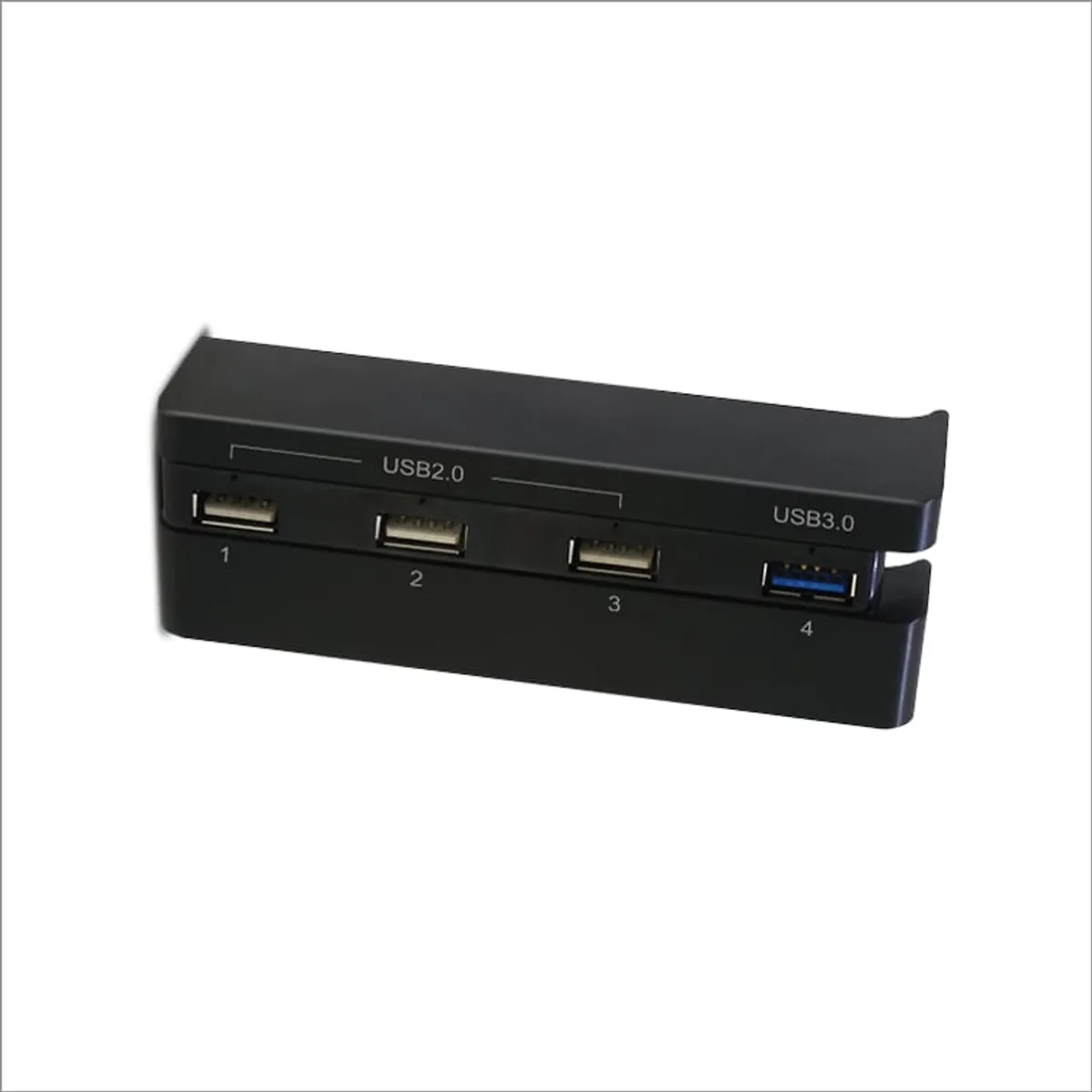 DOBE - Dobe Hub USB 4 Puertos para PS4 - Expande Conexiones Negro
