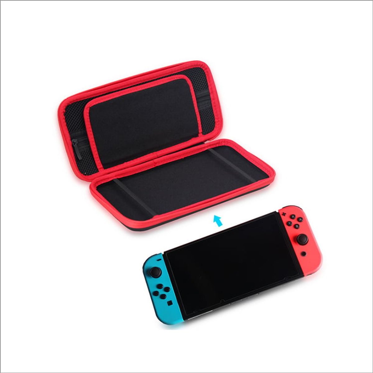 DOBE - Dobe Funda Protectora Nintendo Switch Almacenaje 10 Juegos