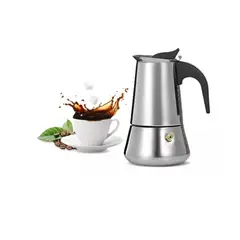 GENERICO - Cafetera Portátil De 6 Tazas Acero Inoxidable Moka Espresso.