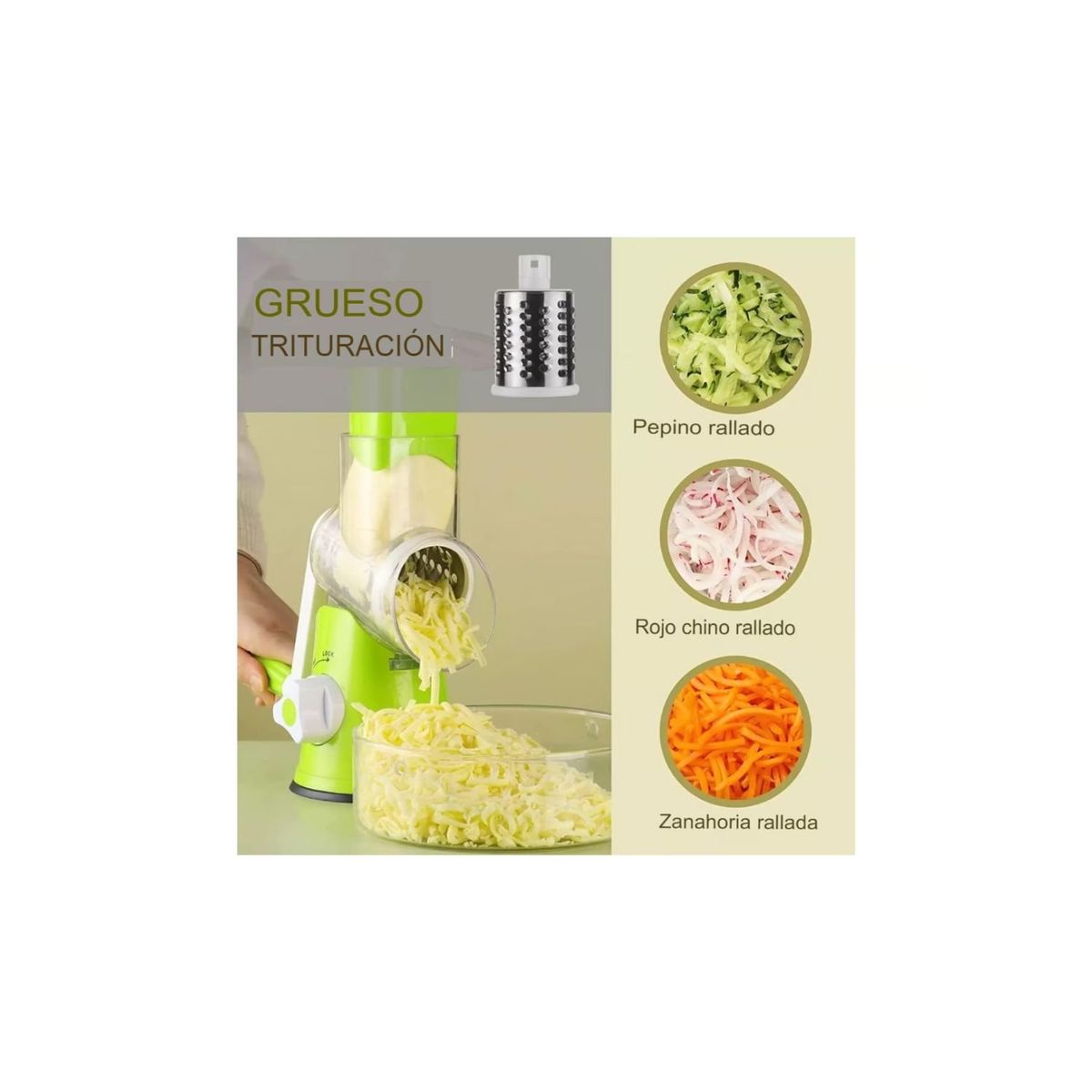 GENERICO - Rebanador Rallador De Verduras Vegetable Slicer
