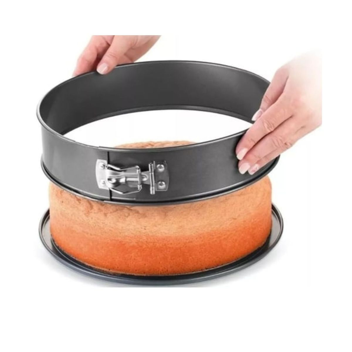 GENERICO - 3 Moldes Redondos Repostería Queques Tortas Antiadherente.