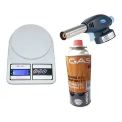 GENERICO - Balanza Digital De Cocina + Soplete A Gas 1300° + Gas