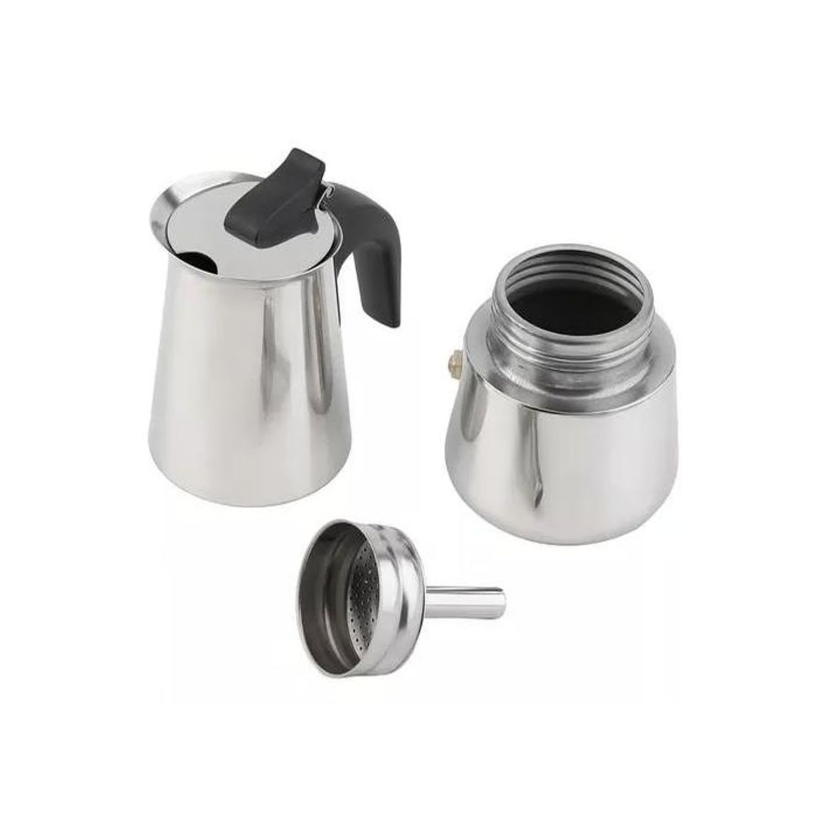 GENERICO - Cafetera Italiana Acero Inoxidable 9 Tazas Espresso.