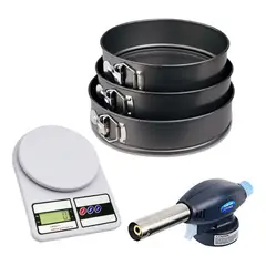 GENERICO - Molde Reposteria + Balanza Digital Cocina + Soplete 1300