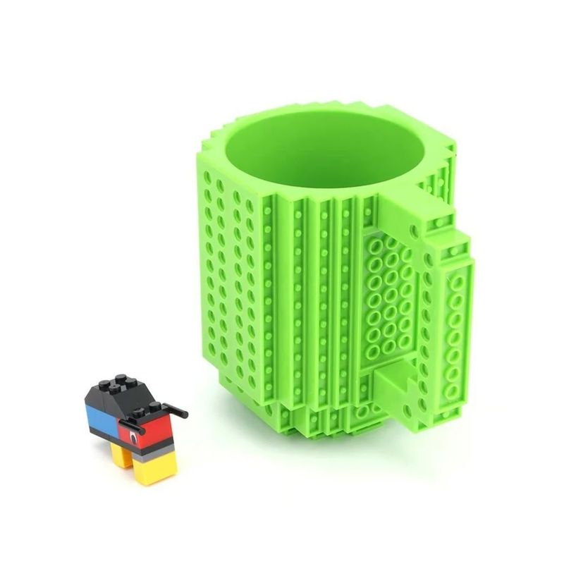 GENERICO - Tazon Mug Bloques Tazon Taza Mug Para Jugar Con Bloques Colores